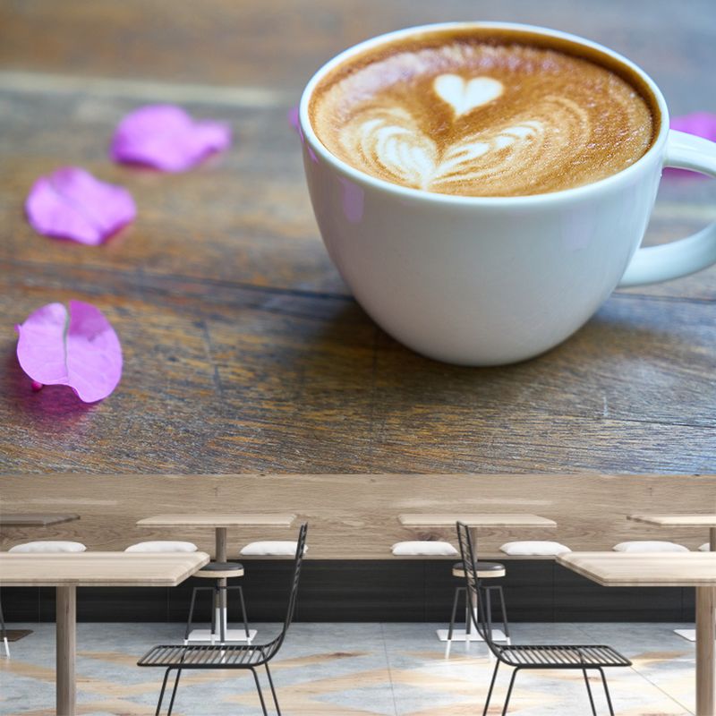 Strong Coffee Mural Modern Wall Covering for Coffee Shop and Living Room
