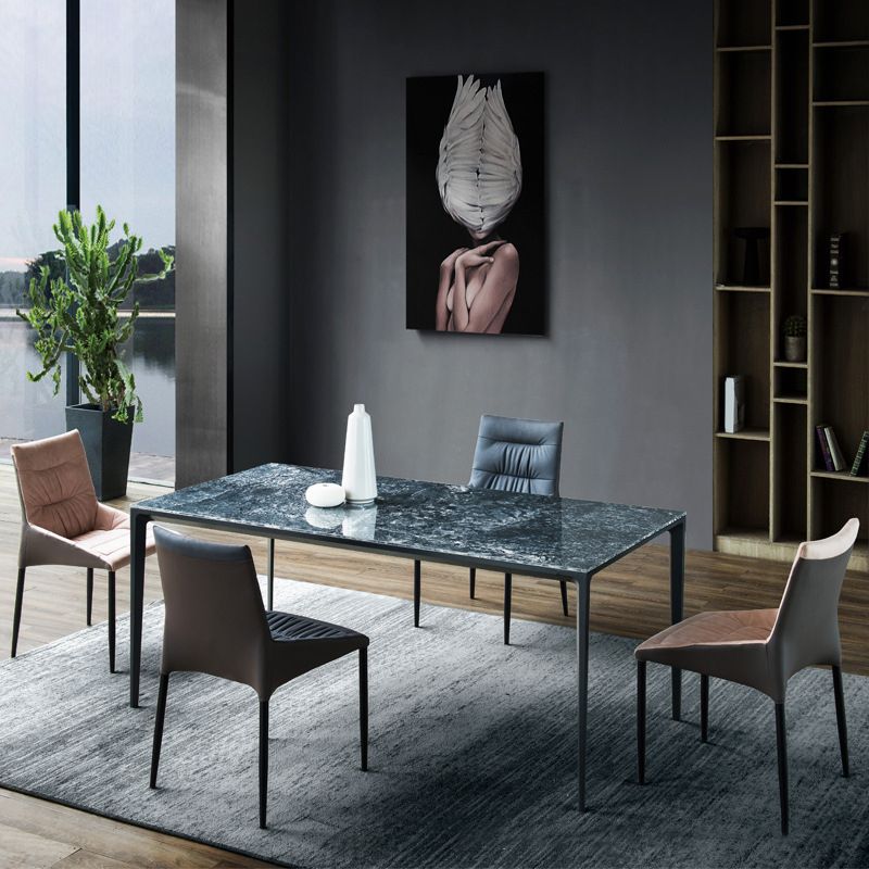 Home Dining Room Arm Chair Black Legs Upholstered Dining Chair