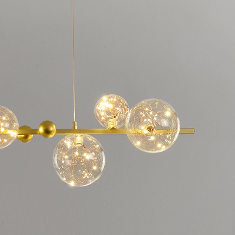 8 Lichtkugel Island Leuchten zeitgenössische Glasanhänger -Leuchten