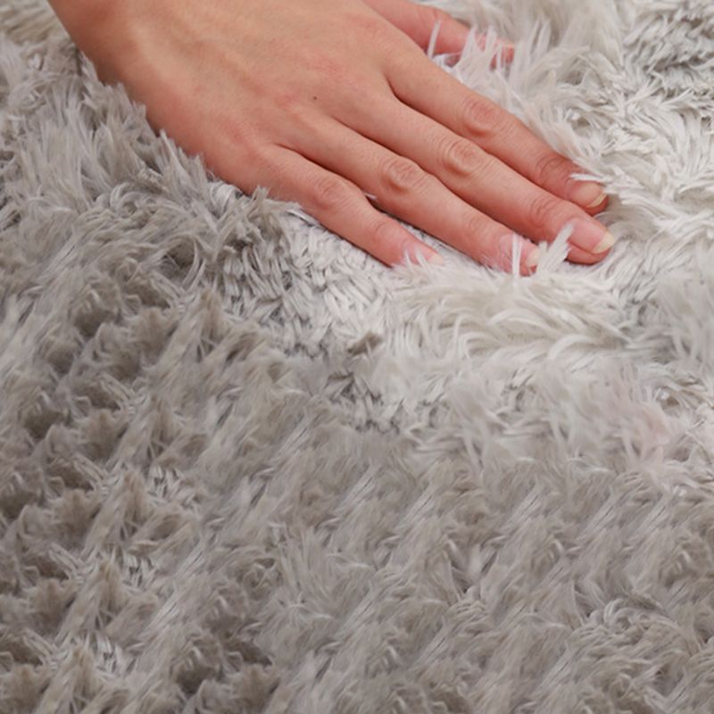 Alfombra de plush de tie-dye de gradiente alfombra lavable para mascotas para decoración del hogar