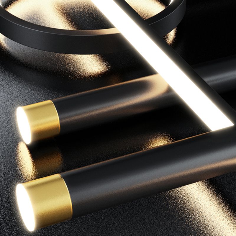 Apparecchi di illuminazione moderna a led isola a led lampada lampadario lineare per sala da pranzo