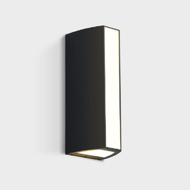 1 Light Rectangle Flush Mount Wall Sconce Modern Metal Wall Light Sconces