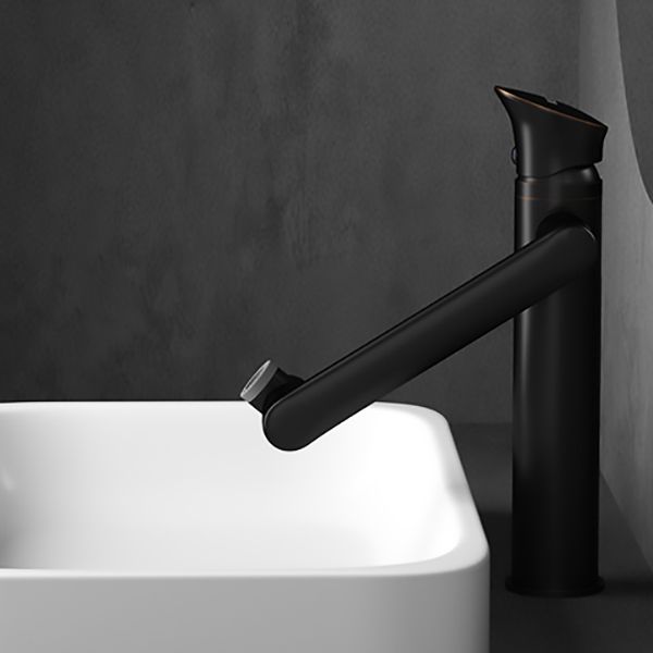 Contemporary Centerset Faucet Lever Handles Single Hole Solid Brass Circular Faucet
