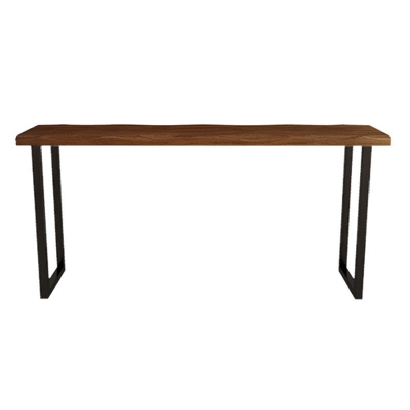 Industrial 1/5 Pieces Bar Table Set Pine Wood Counter Table with High Stools for Balcony