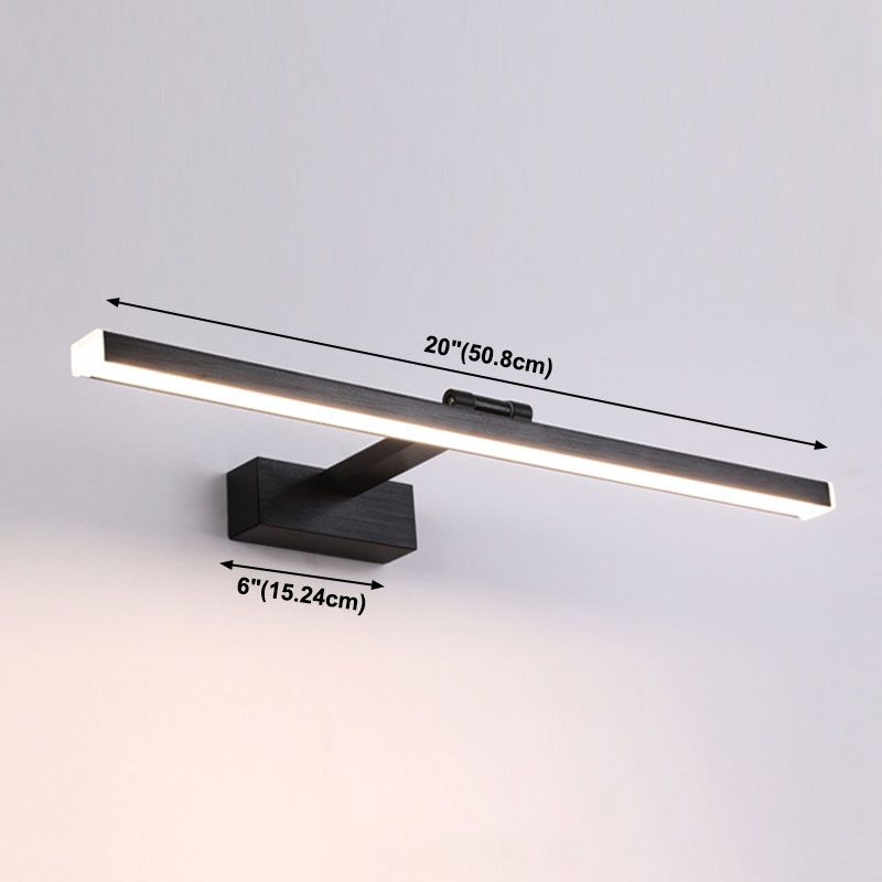 1-Light Aluminum Wall Light Sconces Linear Modern Style Vanity Wall Light Fixtures