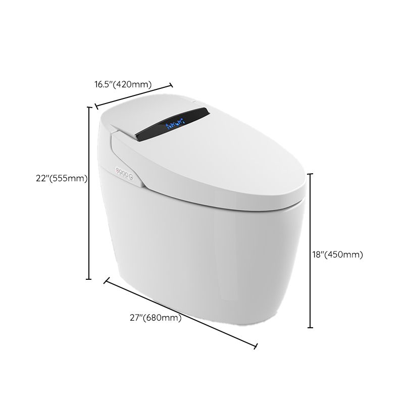 Modern Floor Mounted Flush Toilet Siphon Jet White Toilet Bowl with Seat for Washroom