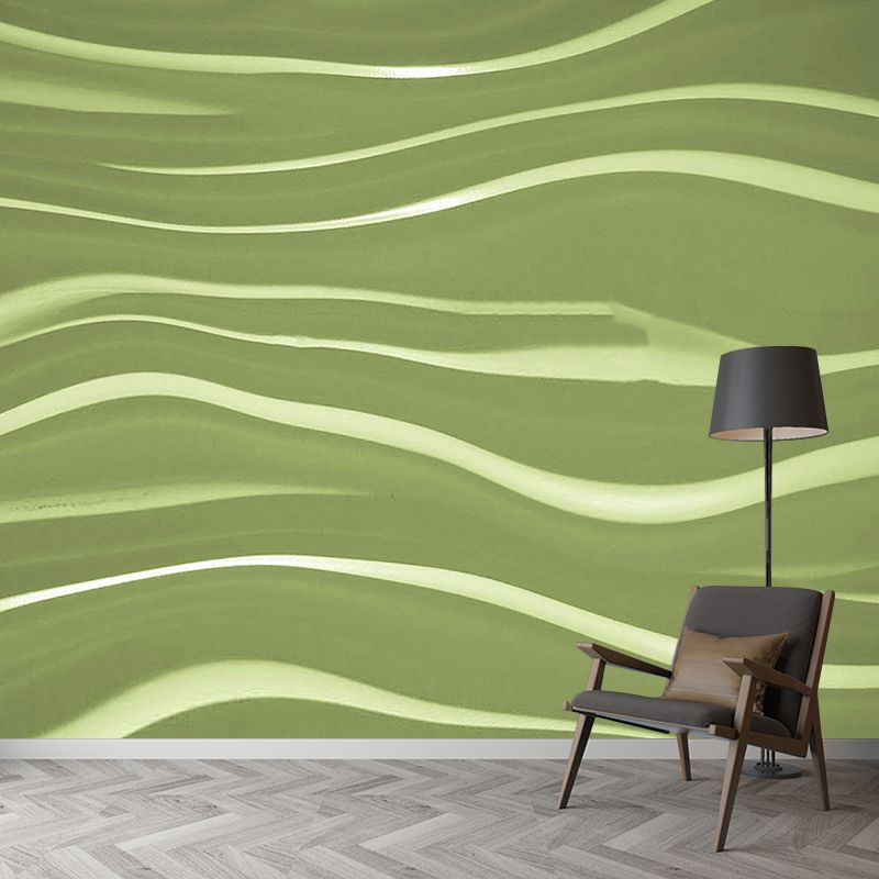 Wavy Line Abstraction Wall Mural for Living Room Wall Decor, Made to Measure