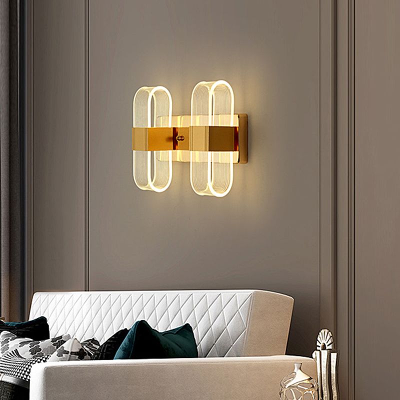 Ellipse Bedroom Wall Mount Light Fixture Metal LED Nordic Wall Mounted Light Fixture