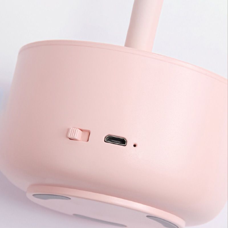 Plastic Bowl Shade Study Lamp Macaron Style Adjustable LED Night Table Light