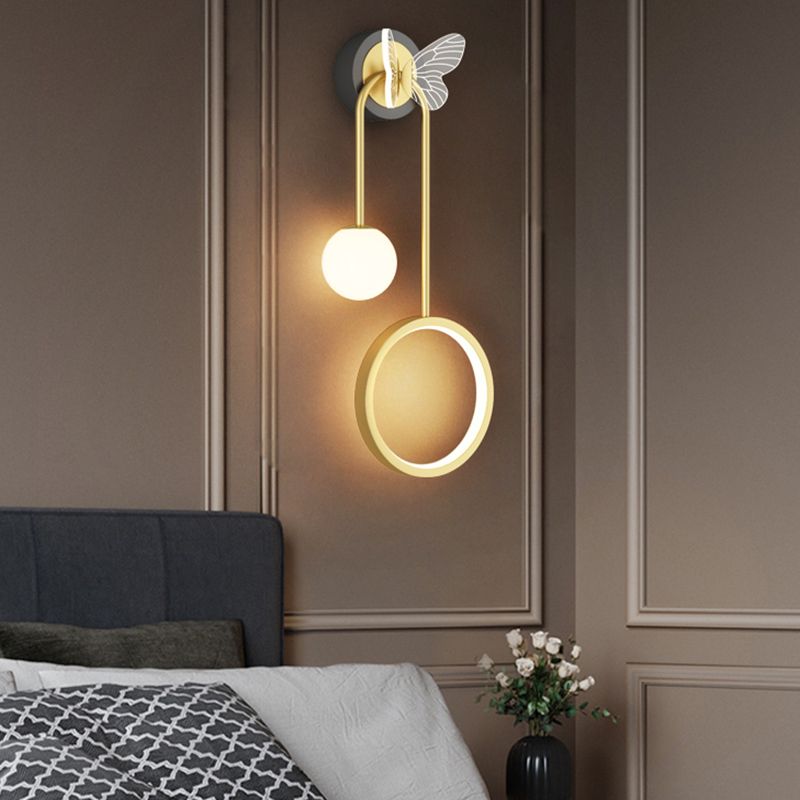 Geometry Shape Metal Wall Lighting Ideas Modern Style Wall Light Fixtures