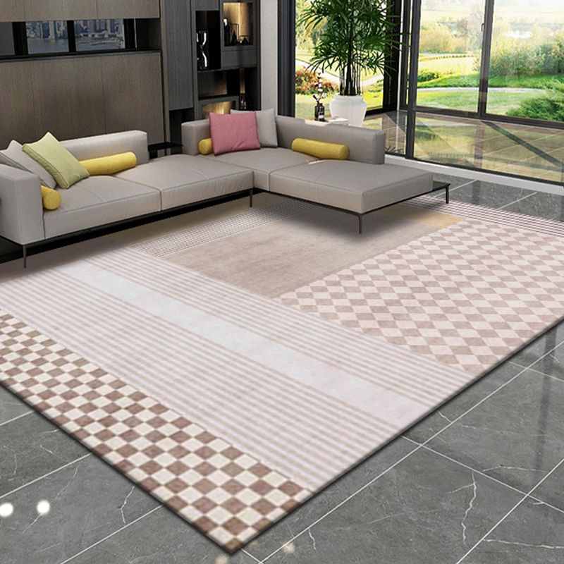 Tappeto arancione arancione chiaro miscelare moderno tappeto senza slip per arredamento per la casa