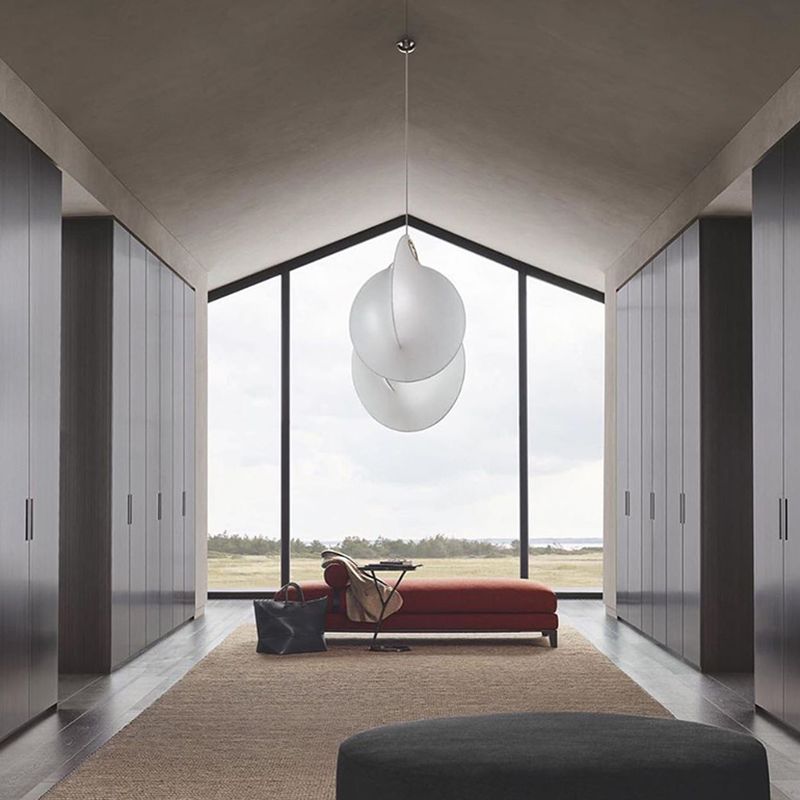 Silk moderne pendant nordique lumière 1-Light White suspendu plafond plafond pour salle à manger