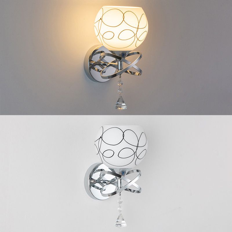 Modern Simple Iron Vanity Light Ball Shape Vanity Lamp for Shower Room