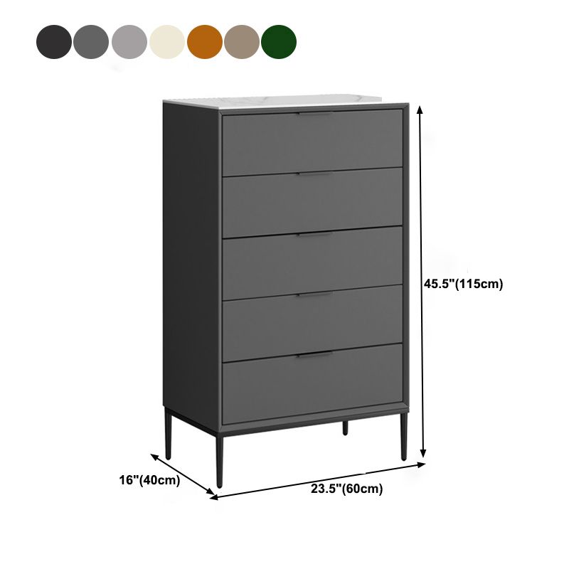 Modern Accent Chest with Soft Close Drawers 15.74" Wide Chest