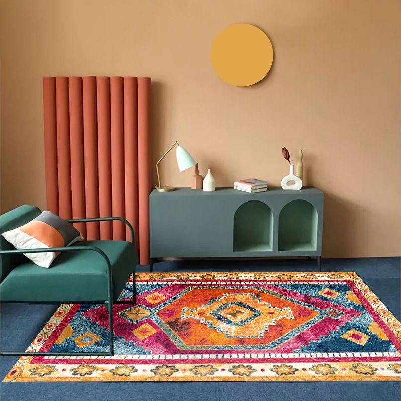 Boheemian Southwestern Patroon Tapijten Multi-kleuren Polyster Area Tapijt Non-slip Backing Washable Area Rug voor decoratie