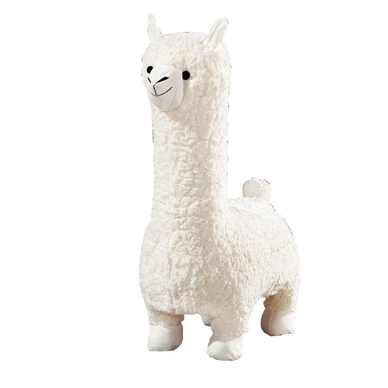 Plush Standard Stool Modern Simple Children's Alpaca Animal Stool