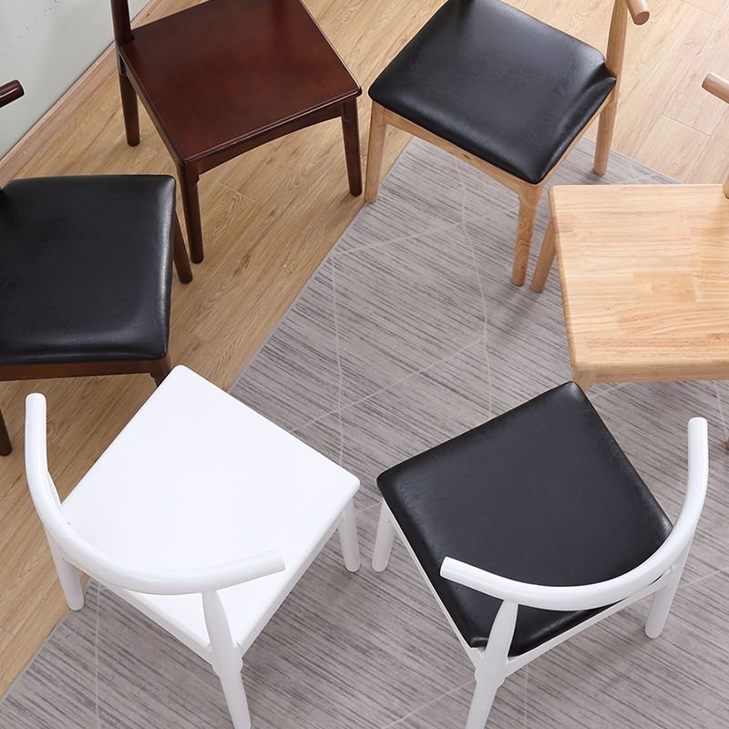 Wood Side Dining Chairs Modern Style Indoor-Outdoor Side Chair