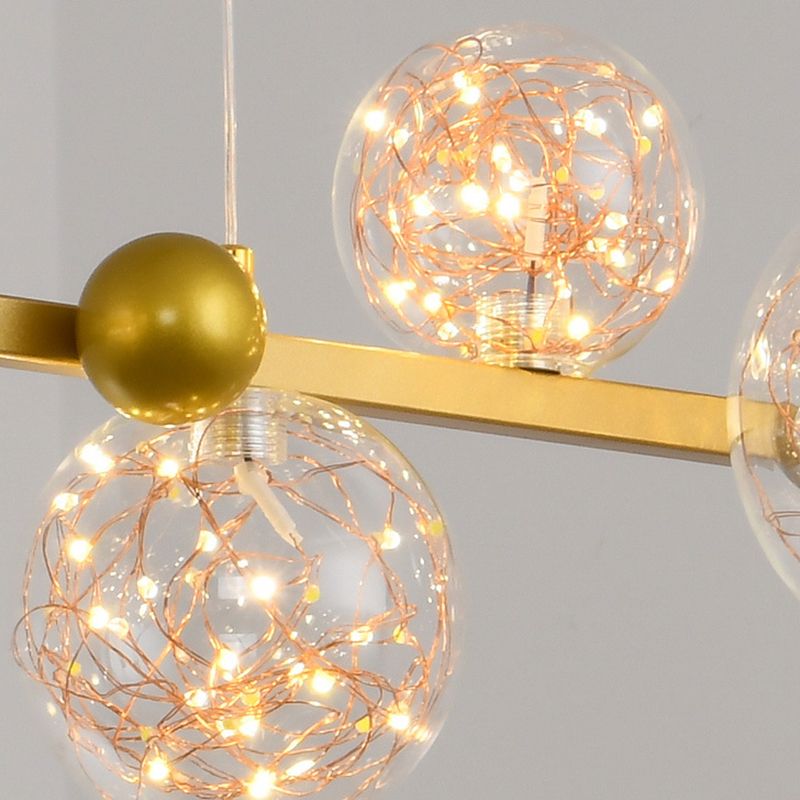 8 Light Globe Chandelier Lighting Modern Island Lighting Metal Island Light Fixture