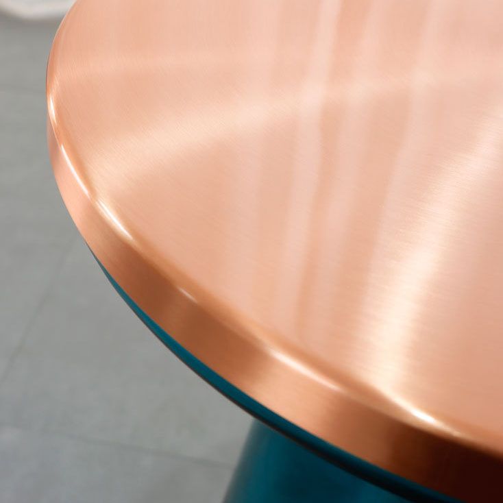 20.47" Tall Mid-century Style Side End Table Glass Pedestal Round Sofa Side Accent Table