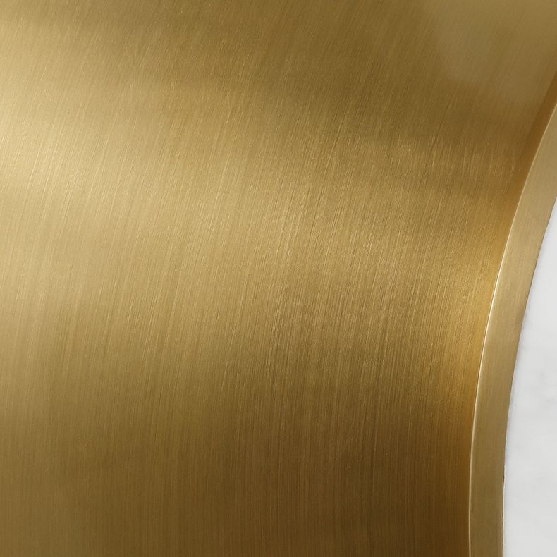 Metall runde Schattenwandbeleuchtung moderner Stil 1 Leichtem Wandleuchte in Messing