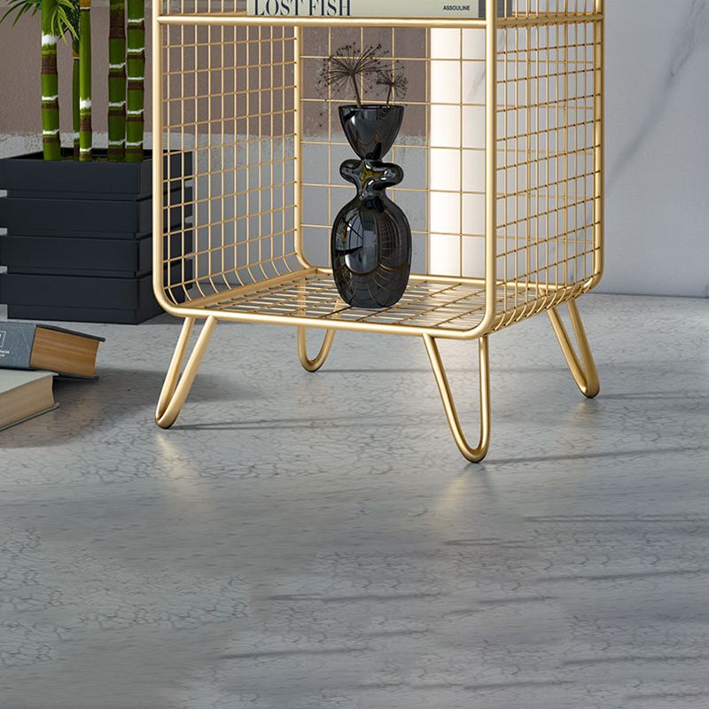 Urban Shelf Bookcase Closed Back Vertical Metal Bookshelf for Living Room