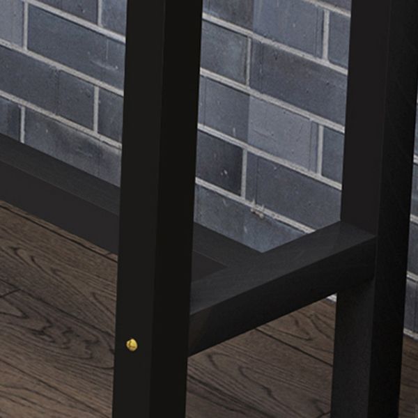 Modern Solid Wood Bar Dining Table Rectangle Bar Table in Brown