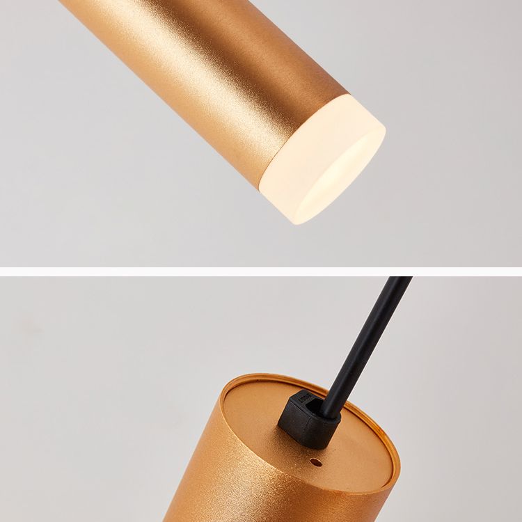 Pendre de tube en aluminium Minimalisme de lampal de plafond LED LED HORDING FOR POUR RABLÈME