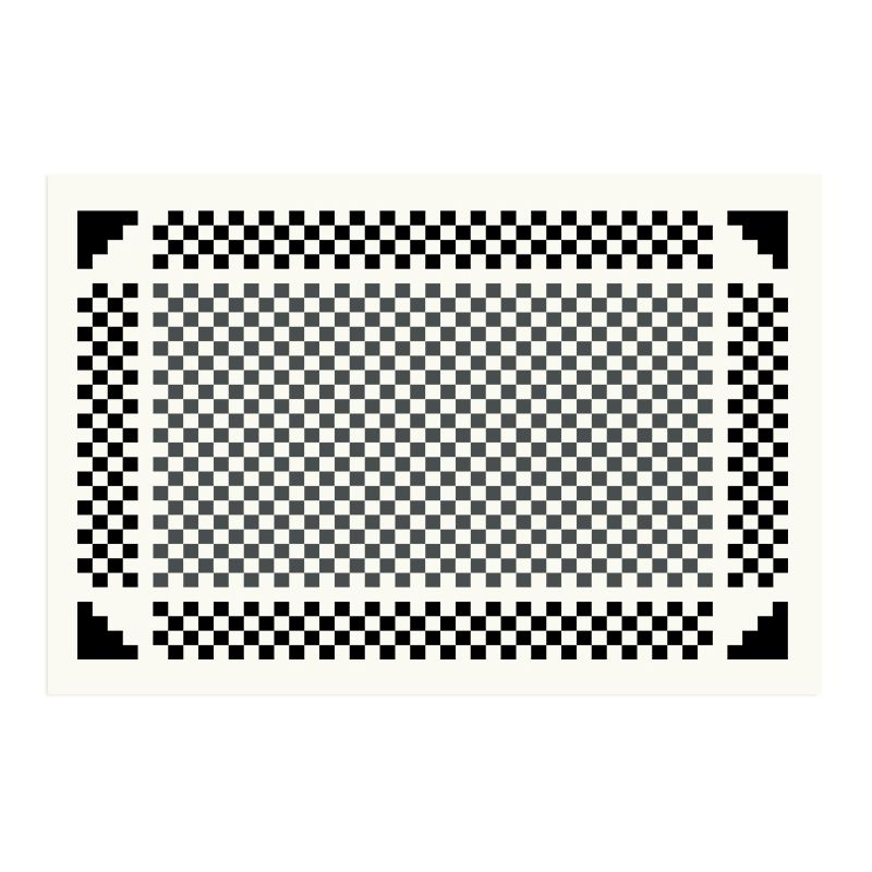 Fancy Modern Area Carpet Plaid Pattern Polyester Area Rug Stain Resistant Rug for Living Room