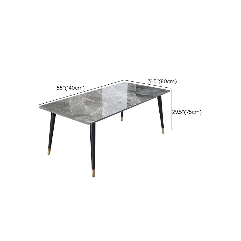 Rectangle 4 Legs Dining Room Table Contemporary Dinette Table