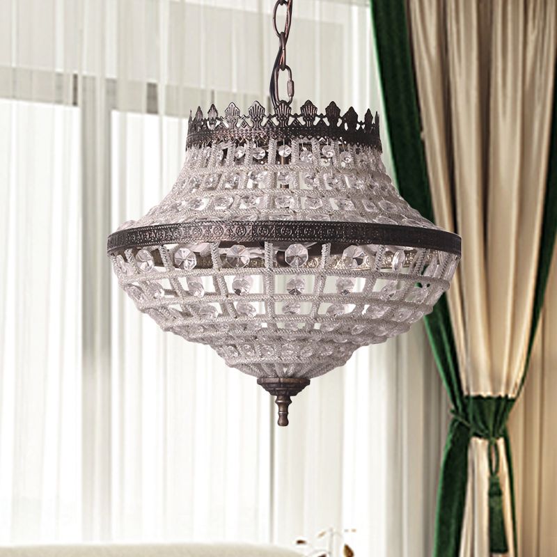 2 bulbi lampadario a soffitto tagliato laser il tradizionale illuminazione a sospensione di cristallo in bronzo