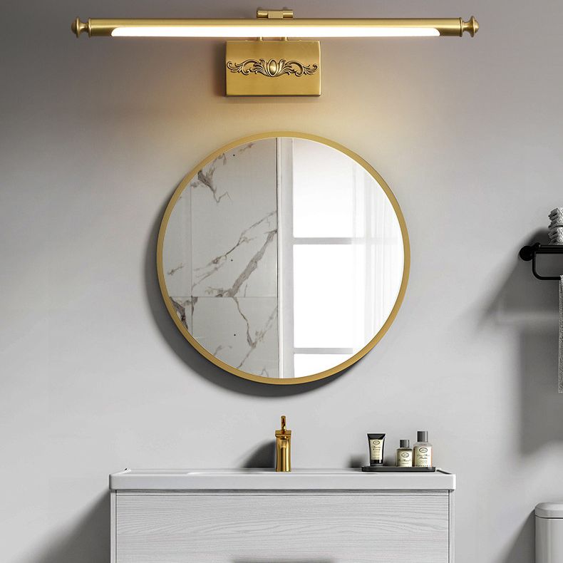 Dünn line metallwandmontierte Lichter moderne Wandbeleuchtungsideen für Badezimmer