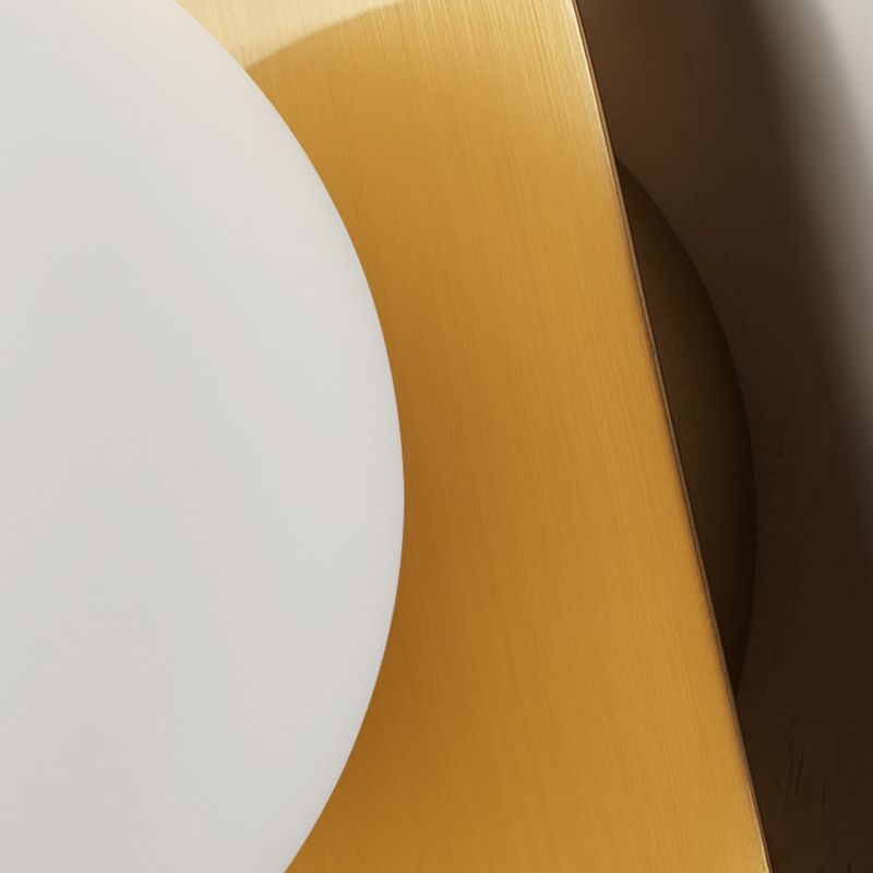 Glass Ball Shape Wall Light Modern Style Single Light Wall Light Sconce