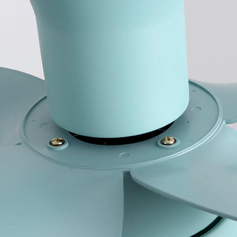 Ventiladores de techo de forma de ventilador de metal estilo para niños de 1 luces de lámpara de ventilador de techo