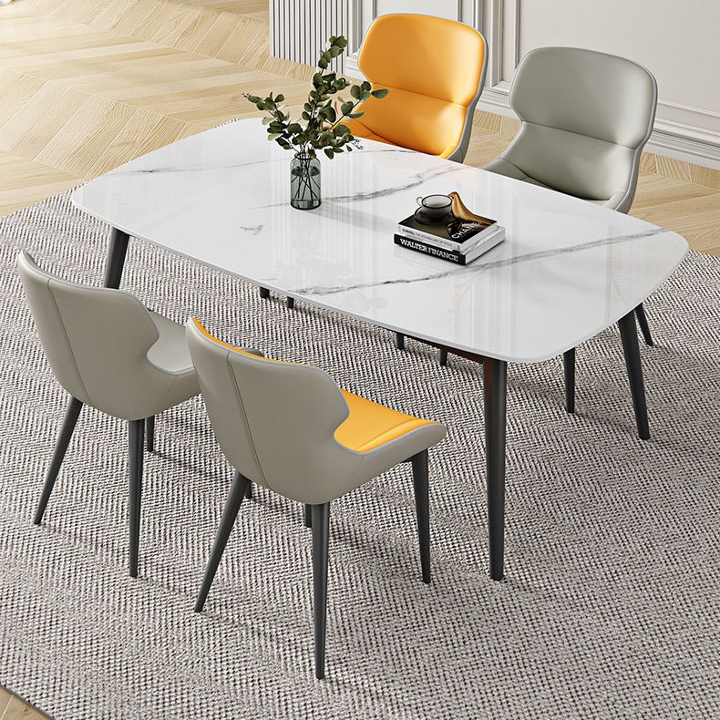 Sintered Stone Dining Table Industrial Dining Room Table for Kitchen