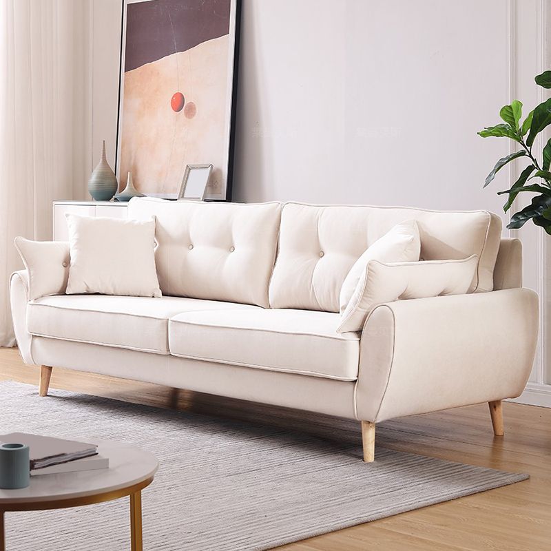 Contemporary Standard Flared Arm Sofa Convertible Sofa, 63.38" W x 35.82" D x 34.64" H