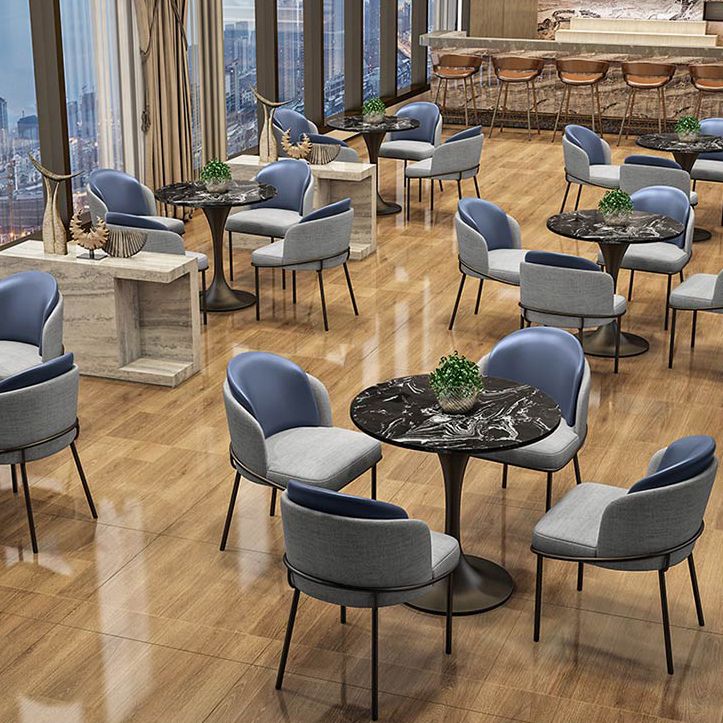 Modern Round Dining Table Artificial Marble Tulip Table for Dining Room