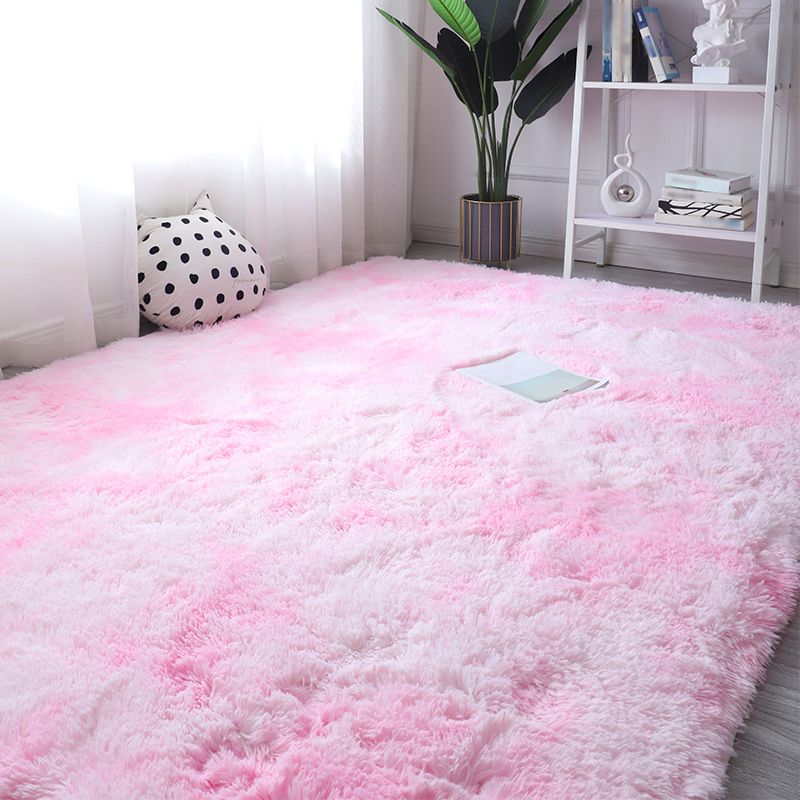 Multicolor Simple Area Carpet Polyester Solid Indoor Rug Anti-Slip Backing Carpet for Living Room
