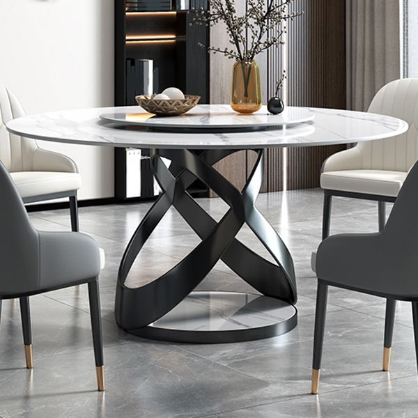 Sintered Stone Top Table Round Dining Table for Home Kitchen Dinner Furniture