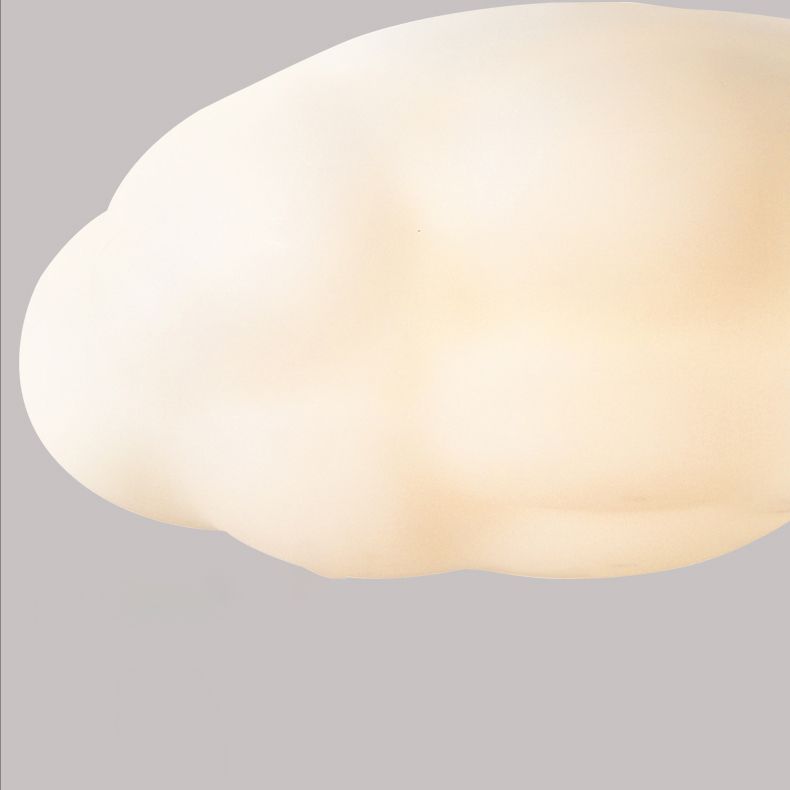 Single Modern White Flush Mount Lighting Acrylic LED Ceiling Light for Bedroom