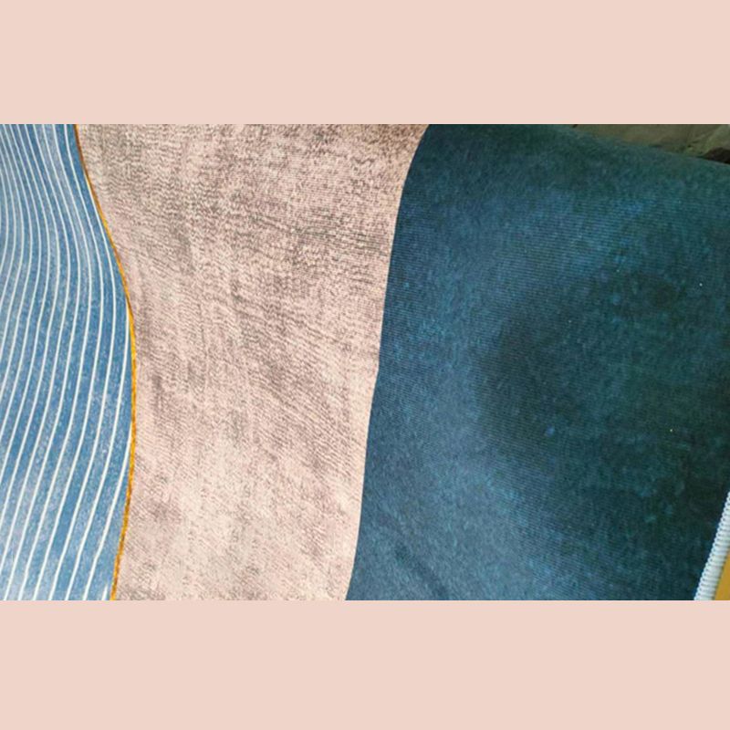 Trendy Floral Design Rug Multicolored Modern Rug Polyester Stain Resistant Carpet  for Living Room