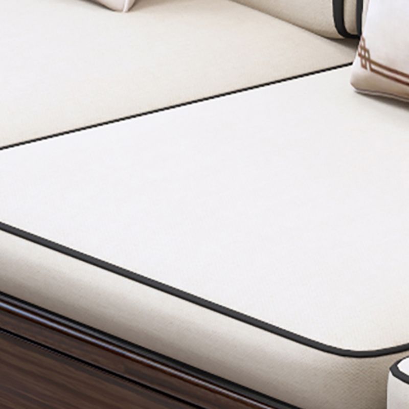 37"H Contemporary Sectional Sofa Storage Fabric Sectional with Bostol Pillows