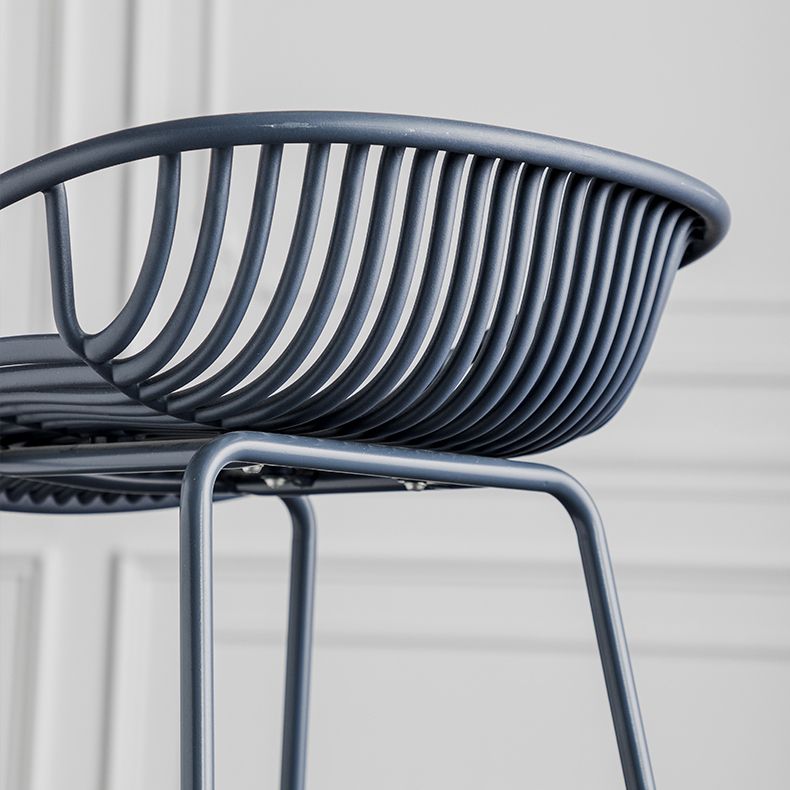 Modern Style Bar Stool Metal Counter Bar Stool with Metal Legs for Home