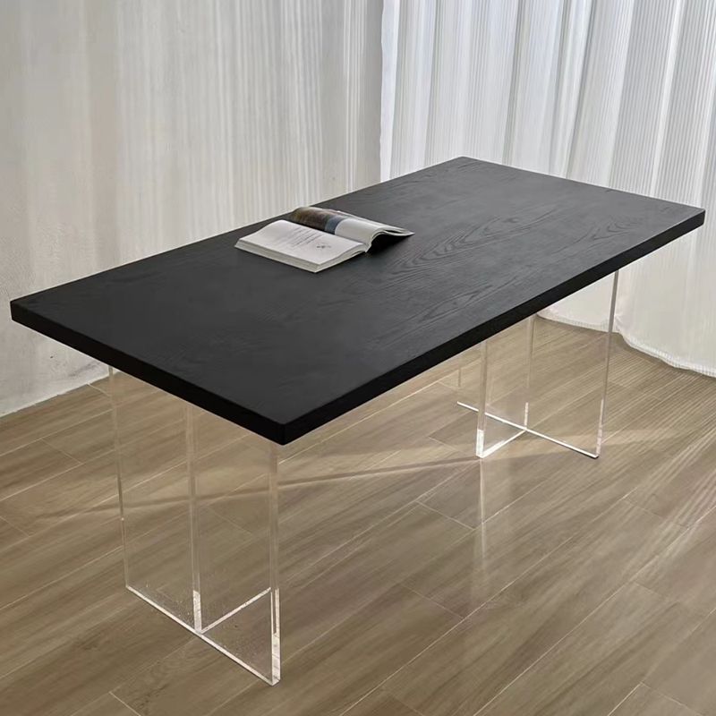Modern Rectangle Dining Table Solid Wood Dining Table for Dining Room