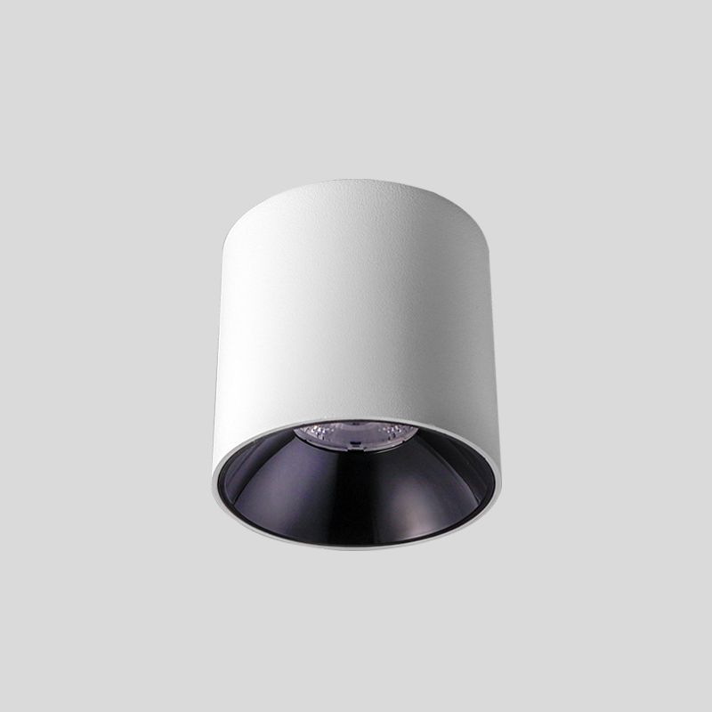 Cylindrical Shape LED Ceiling Lamp Modern Simple Style Aluminium 1 Light Flush Mount