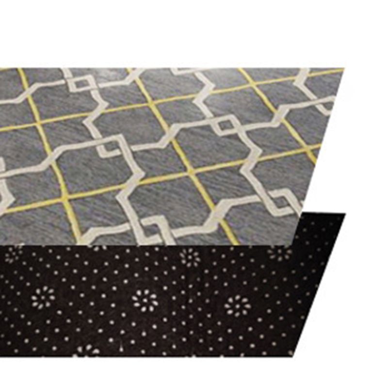 Green Plants Carpet Polyester Casual Area Rug Non-Split Backing Indoor Carpet for Indoor Room