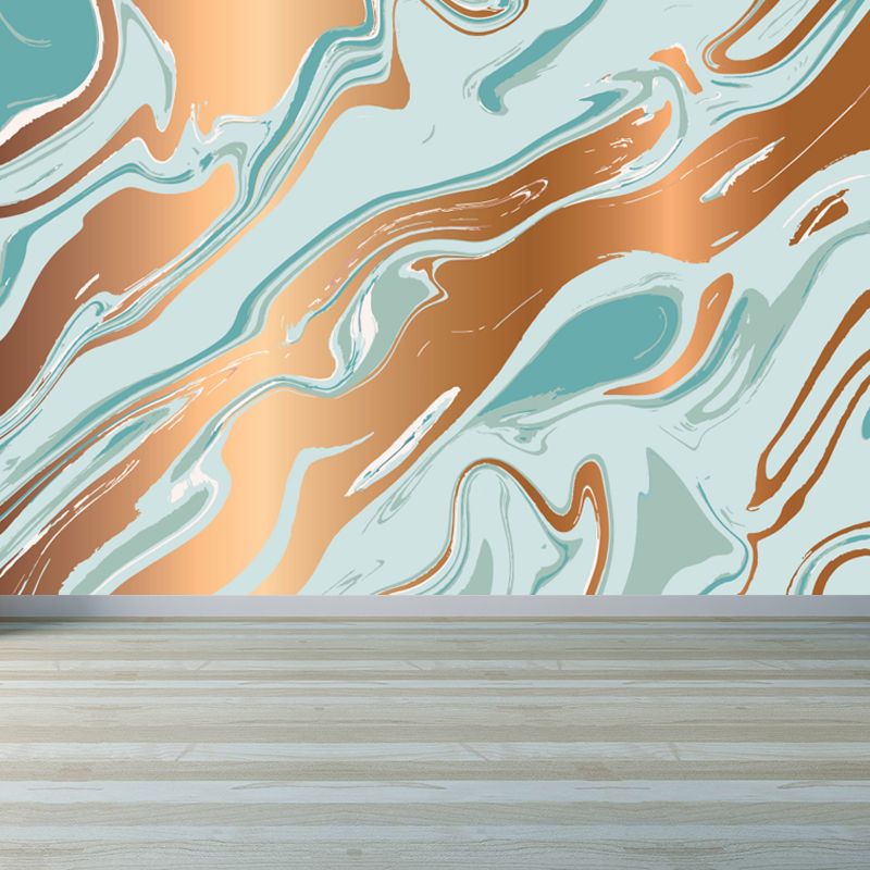 Large Flow Pattern Mural Decal Stain Resistant Contemporary Living Room Wall Art