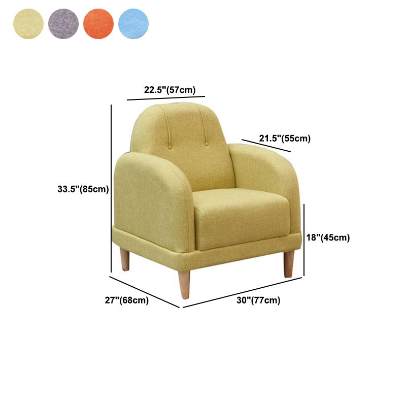 Stationary Fabric Living Room Square Arm Sewn Pillow Back Sofa