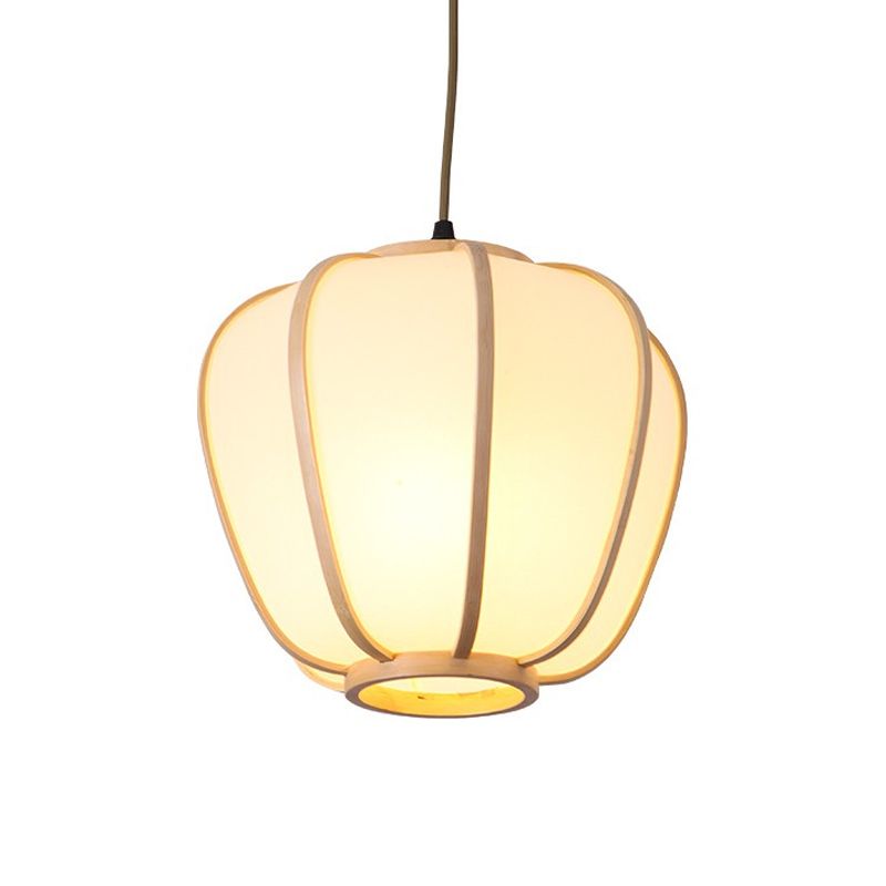 Lampada del soffitto a 1 ristorante a testa BEIGE BEIGE APPEDANTI LUCE DI TROVATURA LATERNA IN BEGNO