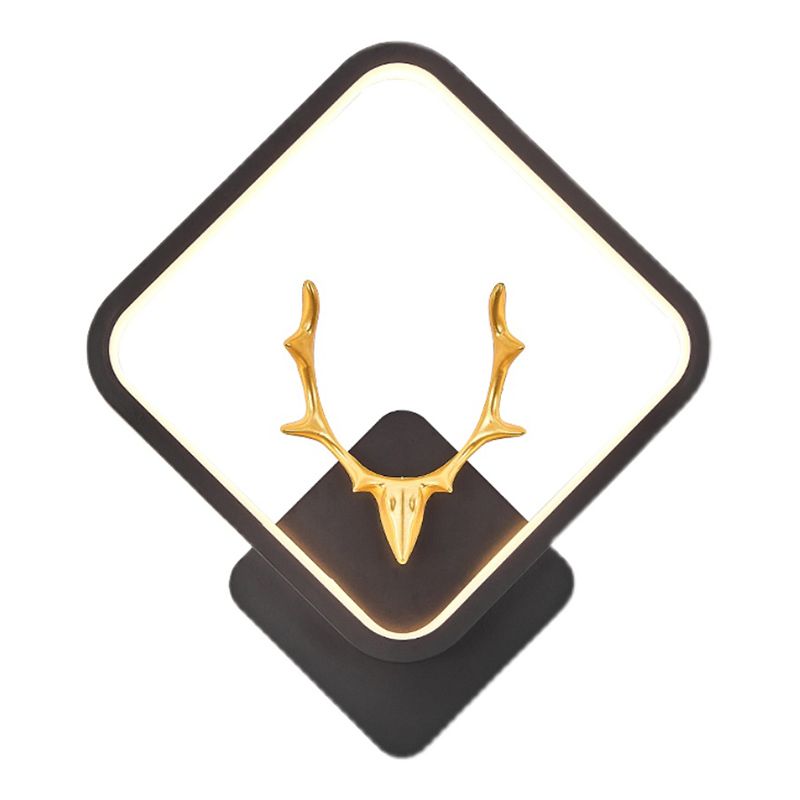 Metal Geometric Shape Wall Light Nordic Style LED Wall Sconce for Bedroom