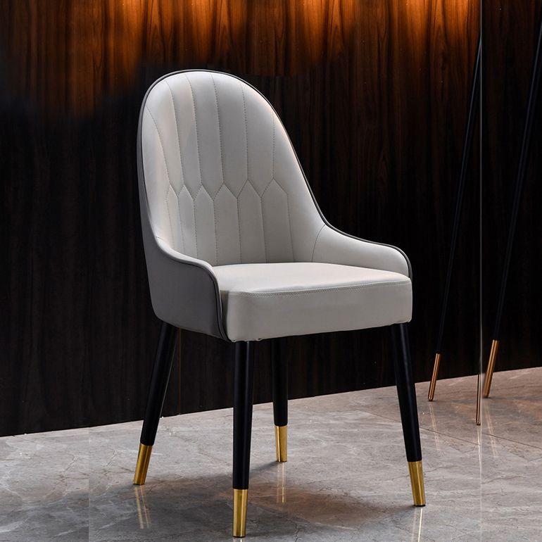 Solid Wood Modern Home Dining Chair Matte Finish Parsons Side Chair